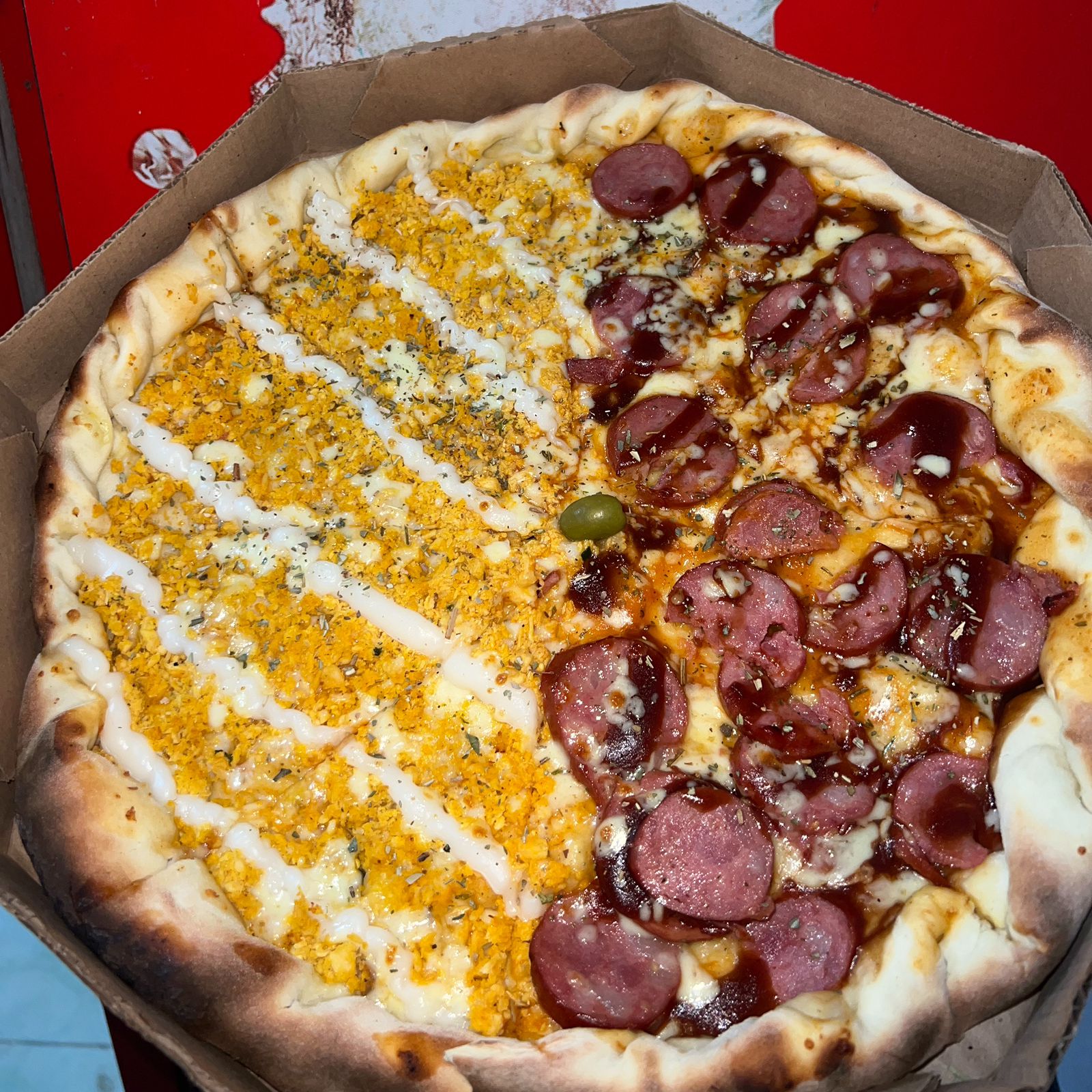 PIZZAS DOIS SABORES SALGADA